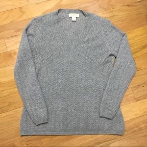 Peck & Peck Cashmere V Neck Sweater. Sz XL